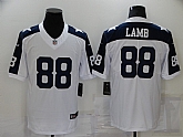 Nike Cowboys 88 Ceedee Lamb White Color Rush Throwback Limited Jersey,baseball caps,new era cap wholesale,wholesale hats